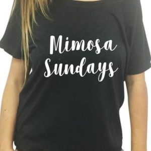 Mimosa Sundays Graphic Tee Shirt